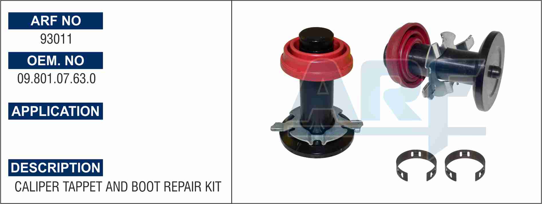 Caliper Tappet & Boot Repair Kit